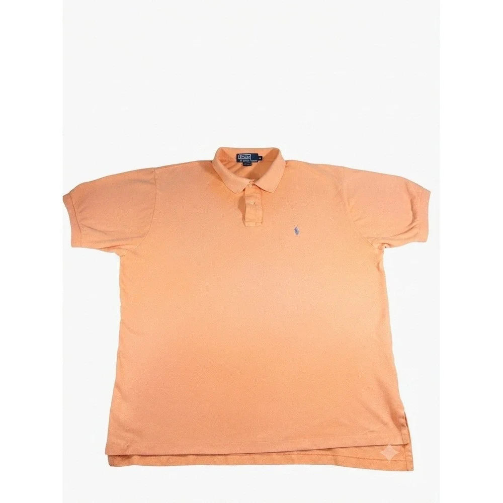 Polo Ralph Lauren Polo Shirt Orange Size XL Short Sleeve Mens Classic Fit